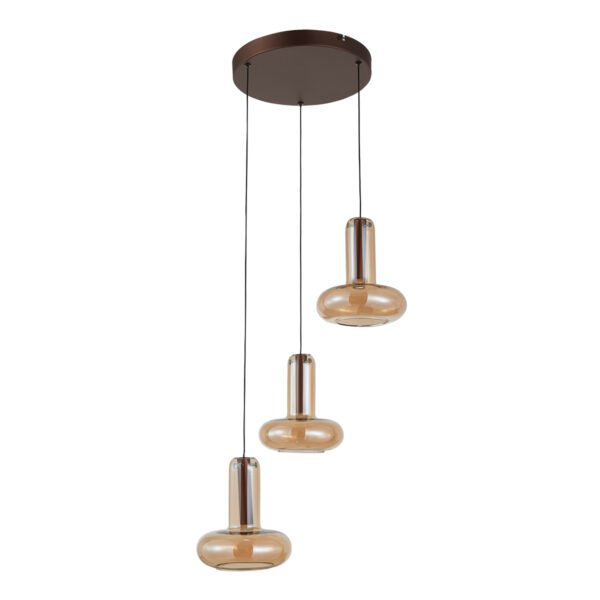 Pakabinamas LED šviestuvas CAROTE 16W vario/gintaro spalvos