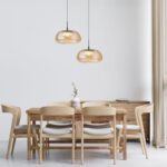 Pakabinamas LED šviestuvas LOCULI 20W juodos/gintaro spalvos - Image 2