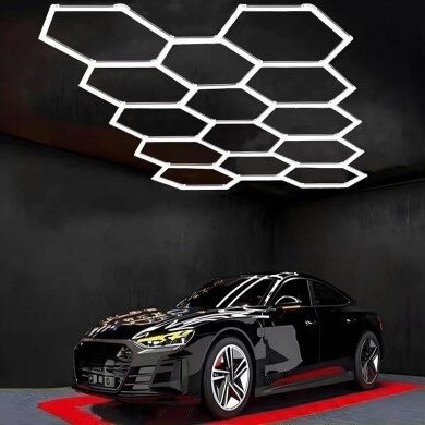 Lubinis LED korys HEXAGON 14HEX 456W 6000K