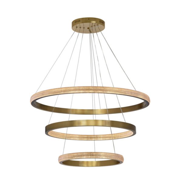 Pakabinamas LED šviestuvas FREIA 64W aukso spalvos