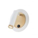 Sieninis LED šviestuvas CLOSER 6W baltos/žalvario spalvos