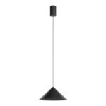 Pakabinamas LED šviestuvas KONOS D-24cm juodos spalvos