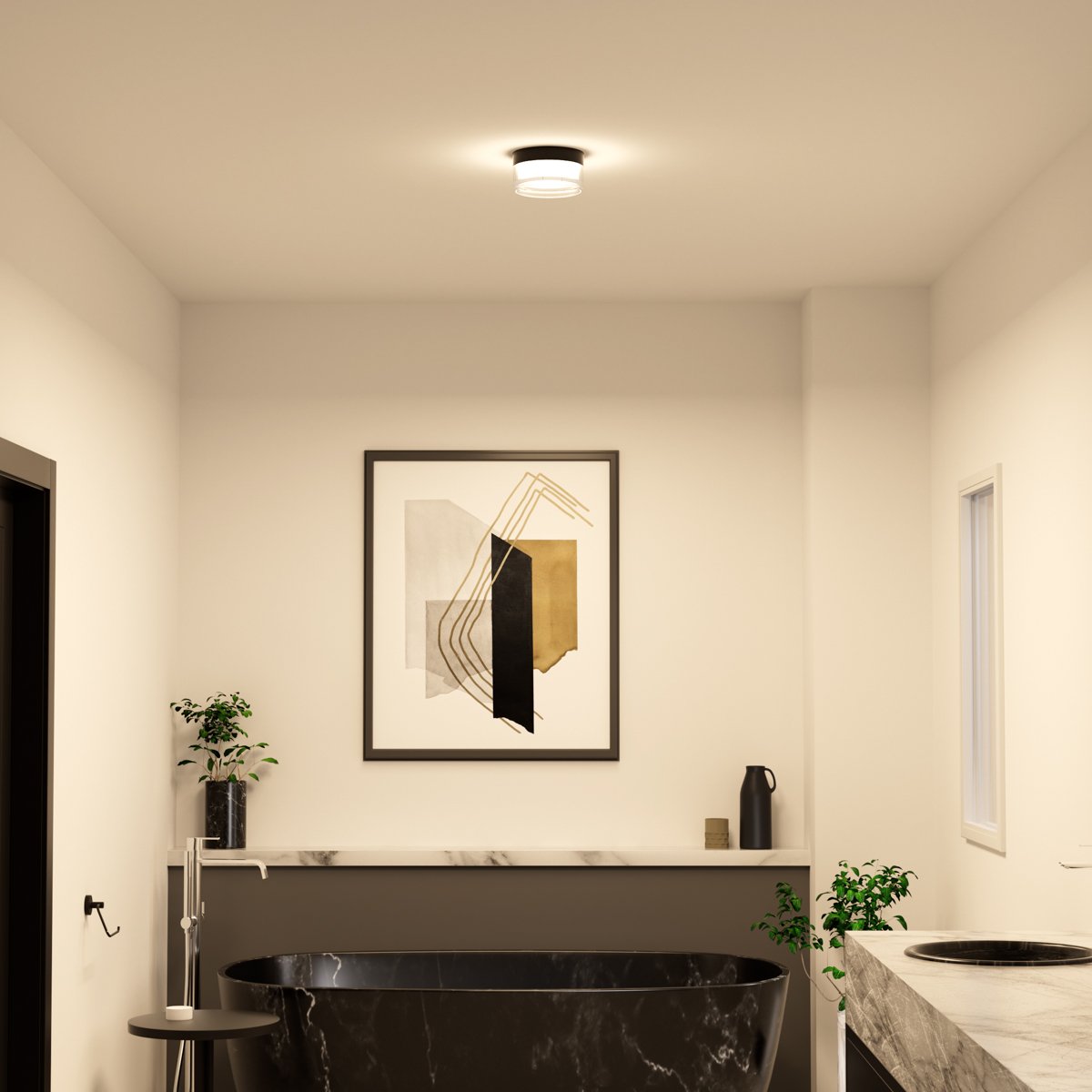 PLF-63829-BK_x1 Lubinis lauko LED šviestuvas ENIOS 9W IP65 juodos spalvos - Image 2