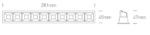 Įleidžiamas LED šviestuvas SQUARE MINI 20W juodos spalvos 50902B/B/W - Image 3