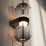 Sieninis LED šviestuvas DOUBLE MOON juodos spalvos - Image 10