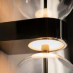 Sieninis LED šviestuvas DOUBLE MOON juodos spalvos - Image 9