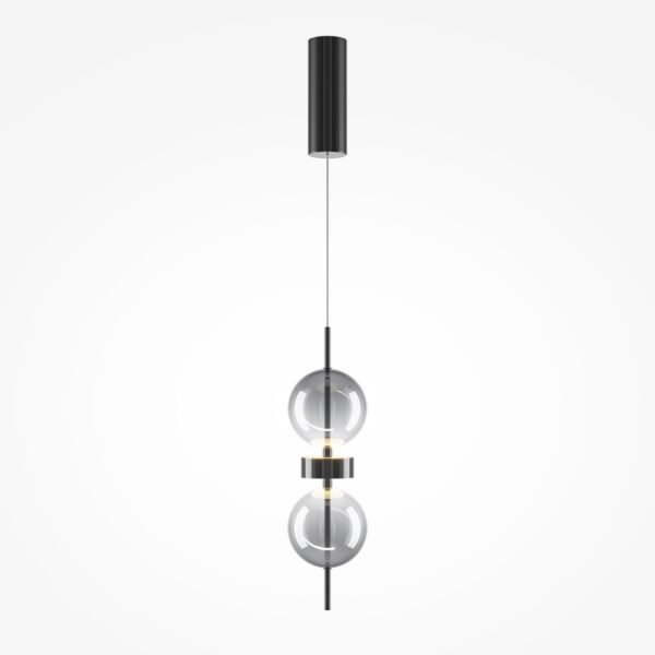 Pakabinamas LED šviestuvas DOUBLE MOON juodos spalvos