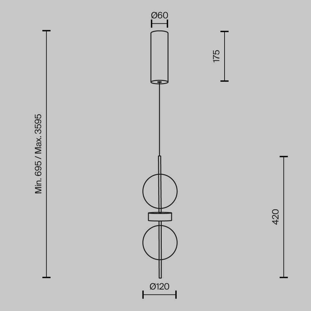 v6i8iu1s8ssrq60c6p185bgchnatwnv2 Pakabinamas LED šviestuvas DOUBLE MOON juodos spalvos - Image 8