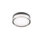 Sieninis/lubinis LED šviestuvas FRISBI 8W 4000K juodos spalvos