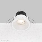 Įmontuojamas šviestuvas ZOOM 6W 3000K IP65 baltos spalvos - Image 3