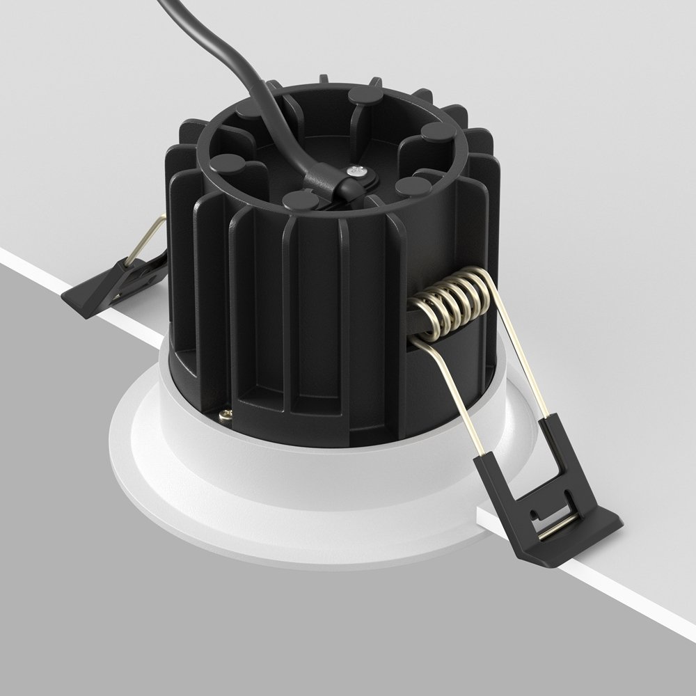 RENDER_Mounting_components_DL058_12W3K_W_low Įleidžiamas LED šviestuvas ROUND 12W baltos spalvos - Image 5