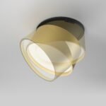 Įmontuojamas LED šviestuvas ONDA juodos/aukso spalvos - Image 7