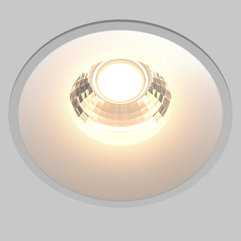 RENDER_element_DL058_12W3K_W_w_low_1_ Įleidžiamas LED šviestuvas ROUND 12W baltos spalvos - Image 2