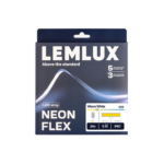 NEON FLEX LED juosta 24Vdc, 8W/m, 3000K, 4x10mm, 5m ritė - Image 2