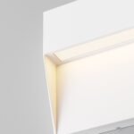 Sieninis lauko LED šviestuvas MANE SQUARE baltos spalvos - Image 3