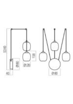 Sieninis/pakabinamas LED šviestuvas KHADI 16.5W 01-3485 - Image 6