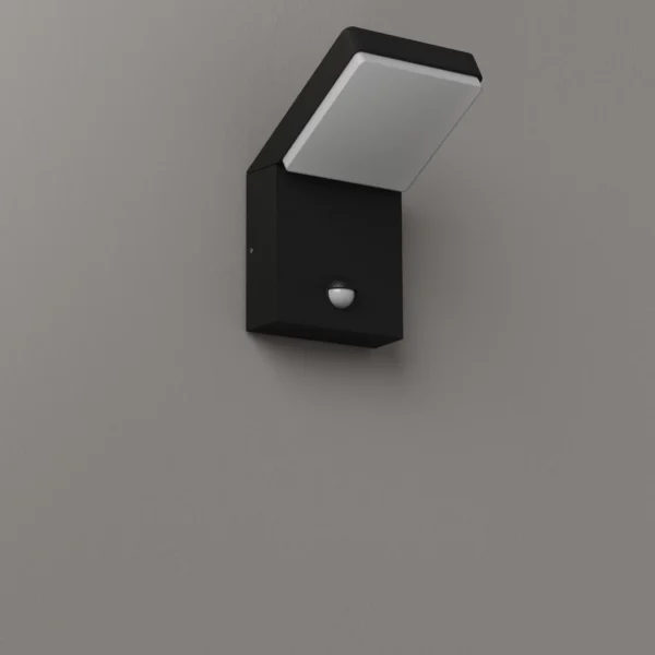 Lauko sieninis LED šviestuvas FISS 20W W0472 juodos spalvos