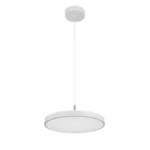 Pakabinamas LED šviestuvas 25146 baltos/žalvario spalvos