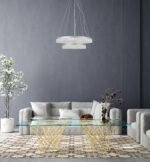 Pakabinamas LED šviestuvas PANTAL 36W sidabro spalvos - Image 2