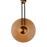 Sieninis LED šviestuvas SING 8W W0473 aukso/gintaro spalvos