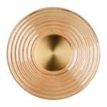 Sieninis LED šviestuvas LEONARDO 8W W0475 aukso/gintaro spalvos