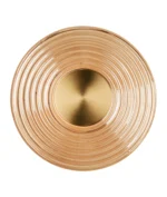 Sieninis LED šviestuvas LEONARDO 8W W0475 aukso/gintaro spalvos