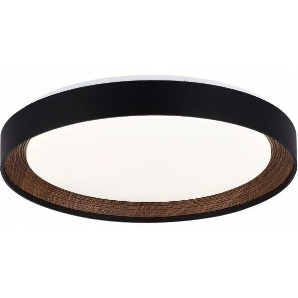 Lubinis LED šviestuvas 36W CCT 12856 juodos/medžio spalvos