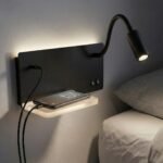 Sieninis LED šviestuvas SHELF kairinis juodos spalvos - Image 2
