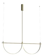 Pakabinamas LED šviestuvas VICTORIA P0689 aukso spalvos - Image 3