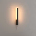 Lauko sieninis LED šviestuvas KAPRUN W0458 juodos spalvos