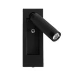 Sieninis LED šviestuvas CORE W0430 juodos spavlos