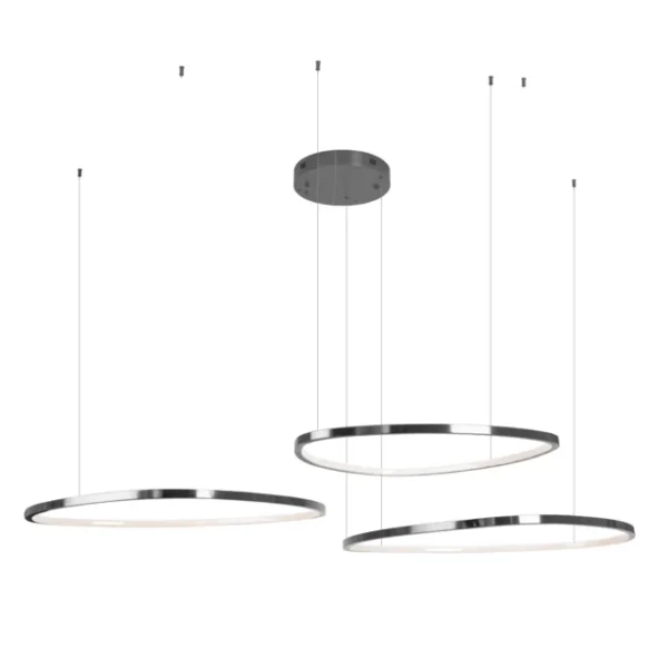 Pakabinamas LED šviestuvas CAYENNE 3 P0663D juodos spalvos