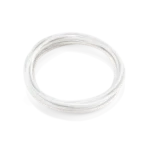 Šviestuvo kabelis Ø 0.5cm 5m baltos spalvos - Image 2