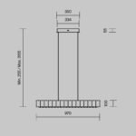 Pakabinamas LED šviestuvas MAJESTY MOD517PL-L28BS3K - Image 6