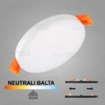 Įmontuojama LED panelė UNO 10W 4000K
