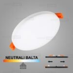 Įmontuojama LED panelė UNO 14W 4000K