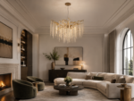 Pakabinamas šviestuvas LUX & BELLE D80 aukso spalvos - Image 2
