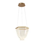 Pakabinamas LED šviestuvas LUX & BELLE aukso spalvos