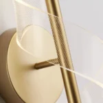 Sieniniai LED šviestuvas LUX & BELLE aukso spalvos - Image 4