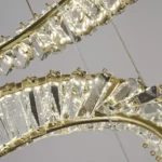 Pakabinamas LED šviestuvas LUX & BELLE žalvario spalvos - Image 3