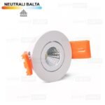 Įmontuojamas LED šviestuvas 1W IP44 4000K