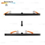 Įmontuojama LED panelė UNO 14W 3000K - Image 4