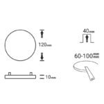 Įmontuojama LED panelė UNO 10W 4000K - Image 6