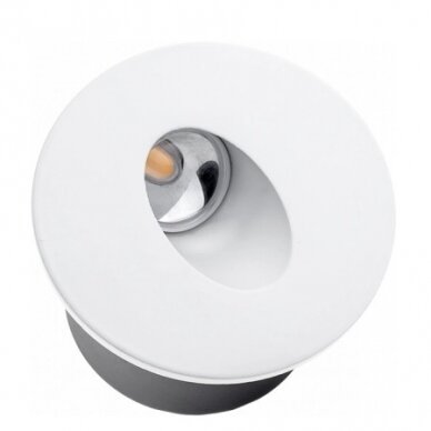 led-laiptu-sviestuvas-apvalus-baltas-3w-silta-balta-sviesa Įmontuojamas sieninis LED šviestuvas 7523 3W 4000K - Image 4