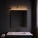 Sieninis LED šviestuvas ARTIST aukso spalvos - Image 2