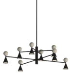 Pakabinamas LED šviestuvas Bingo 54W P0685 juodos/baltos spalvos