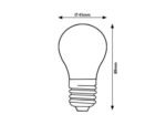 LED lemputė E27 G45 8W 3000K - Image 3