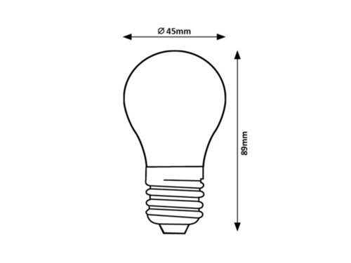 79055-100 LED lemputė E27 G45 8W 3000K - Image 3