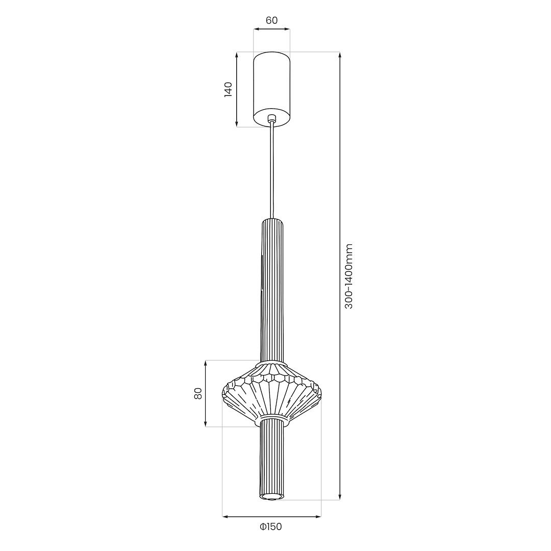 ml2797$t Pakabinamas LED šviestuvas PADRE 7W aukso spalvos - Image 6